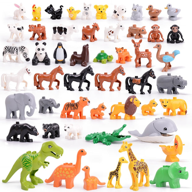 legoing duploed Animals Series big building blocks