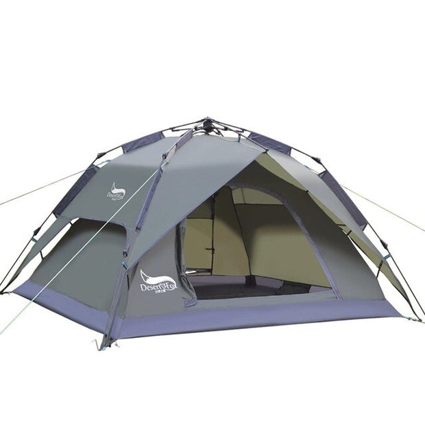 Çöl ve Fox otomatik kamp çadırı, 3-4 kişi aile çadırı