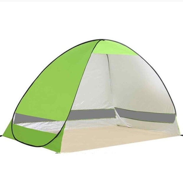 Plaj çadır açık kamp barınak UV koruyucu otomatik açılış