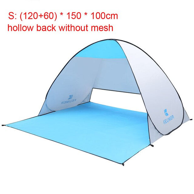 KEUMER Anti UV plaj çadırı açık otomatik anında kolay