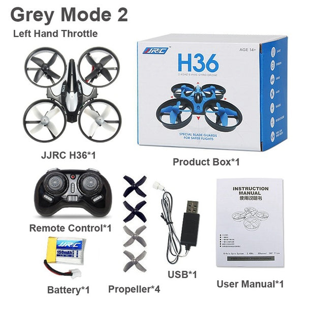 JJRC H36 H36F Mini Drone 2.4G 4CH 6-Axis hız 3D kapak