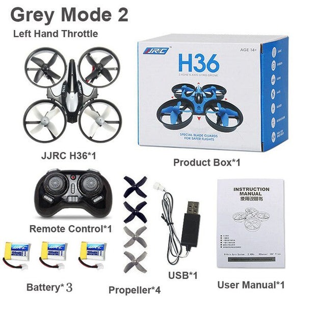 JJRC H36 H36F Mini Drone 2.4G 4CH 6-Axis hız 3D kapak