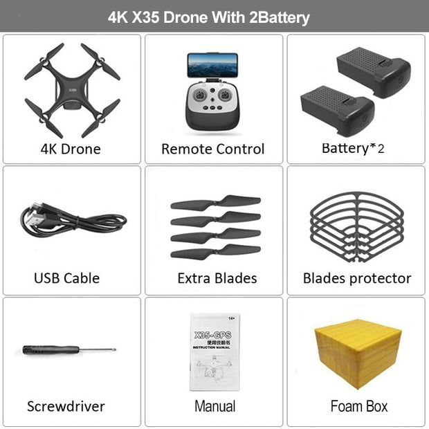 HGIYI X35 GPS Drone 4K HD Camera