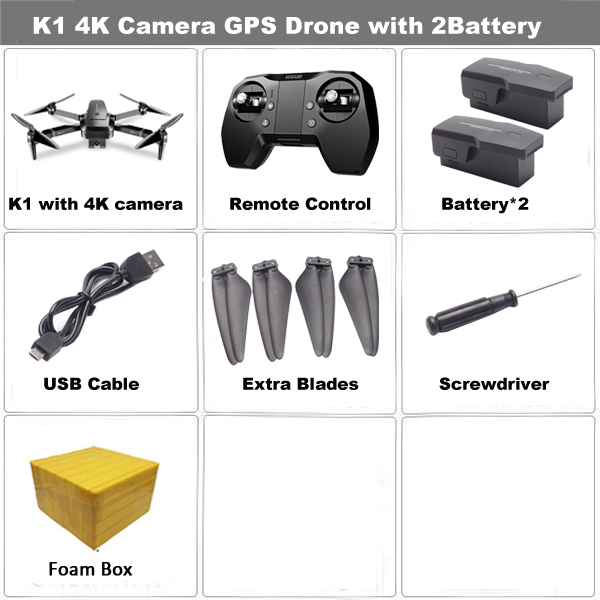 HGIYI ZEN K1 GPS RC Drone ile 50 kez Zoom