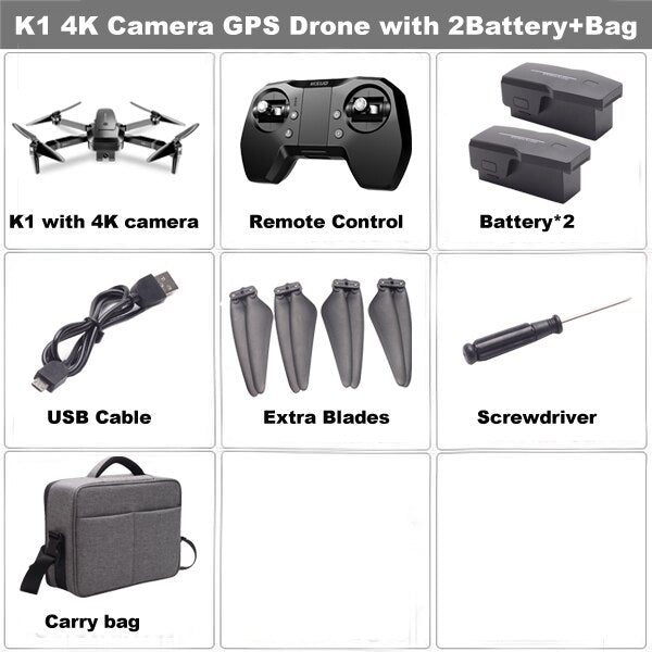 HGIYI ZEN K1 GPS RC Drone ile 50 kez Zoom