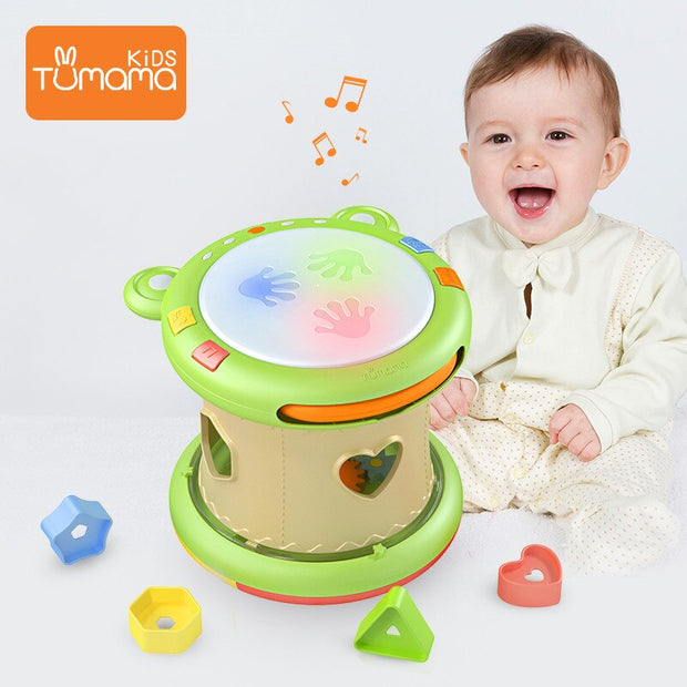 Tumama bebek müzik oyuncak el davul çocuk
