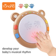 Tumama bebek müzik oyuncak el davul çocuk
