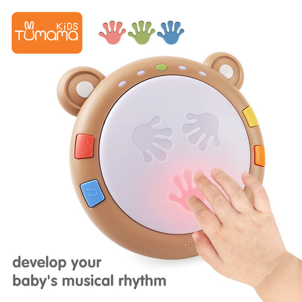 Tumama bebek müzik oyuncak el davul çocuk